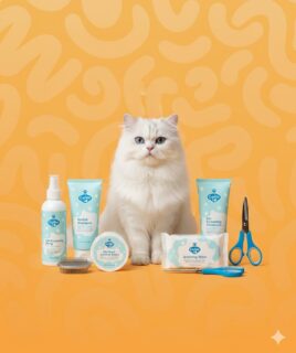cats grooming section